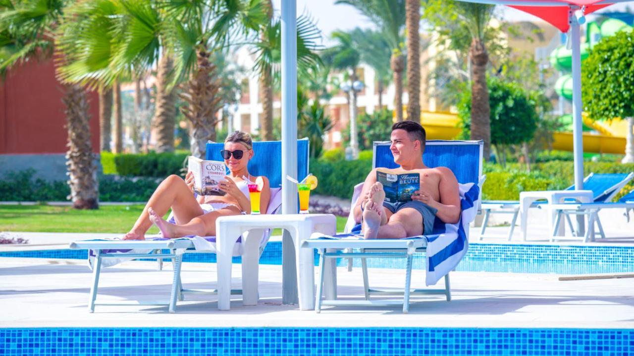 Titanic Beach - Families And Couples Only Hurghada Exterior photo Tourists at a resort in Egypt